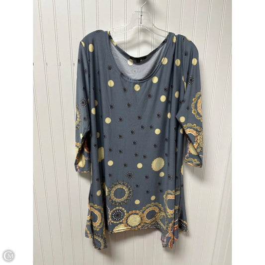 Top Long Sleeve By White Mark In Blue, Size: 2x