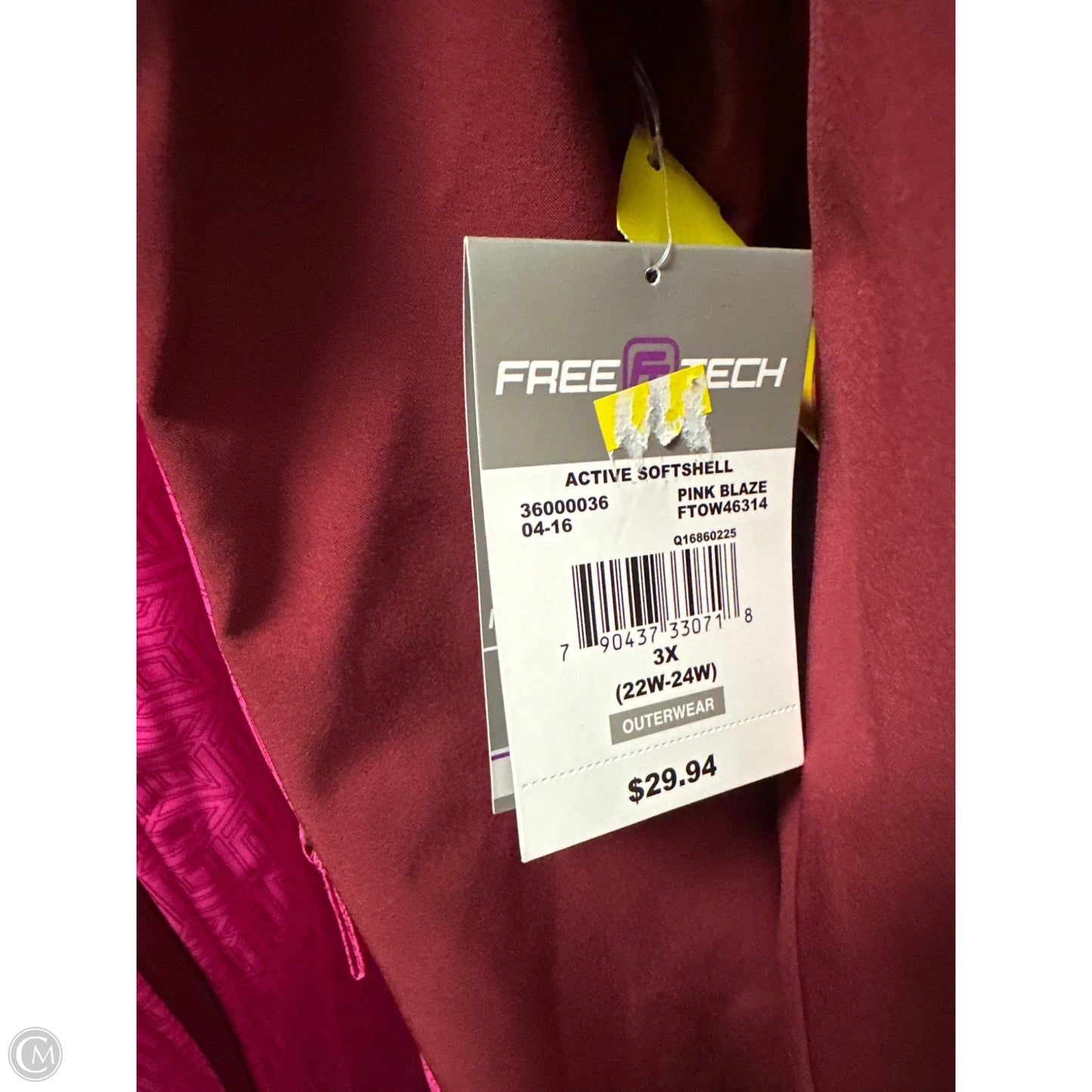 Athletic Jacket By Clothes Mentor In Pink, Size: 3x