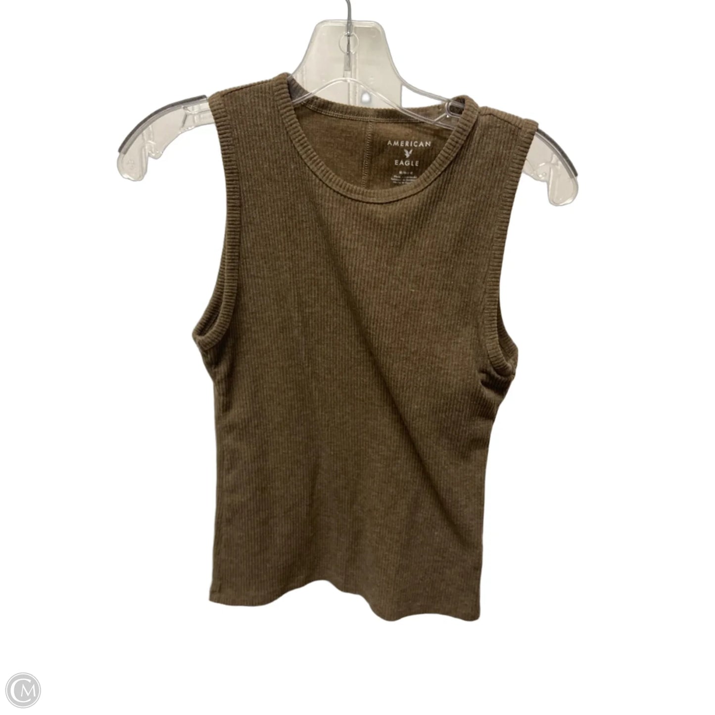 Top Sleeveless By American Eagle In Brown, Size: M
