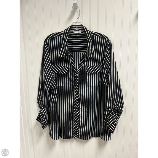 Top Long Sleeve By Notations In Black, Size: 3x