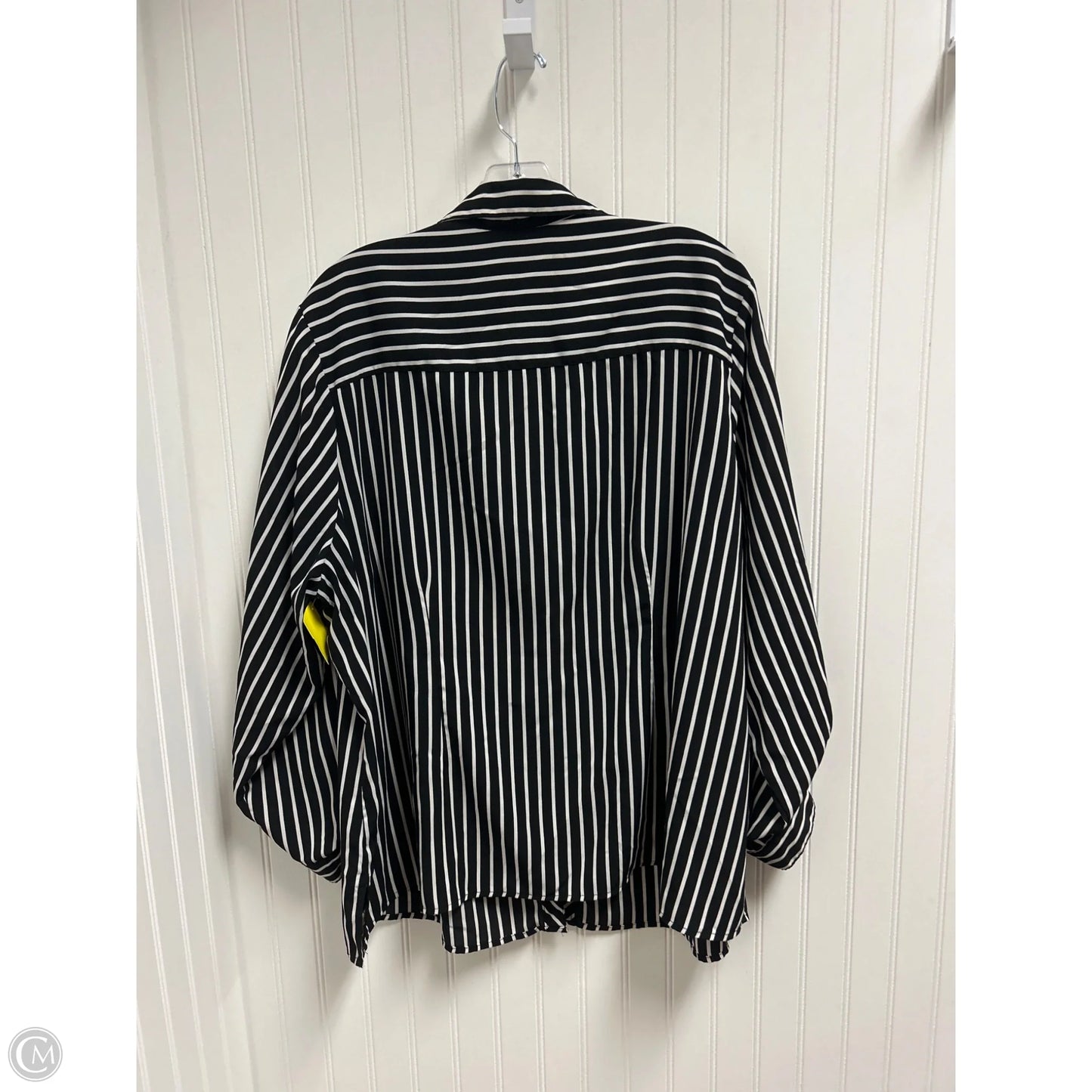 Top Long Sleeve By Notations In Black, Size: 3x