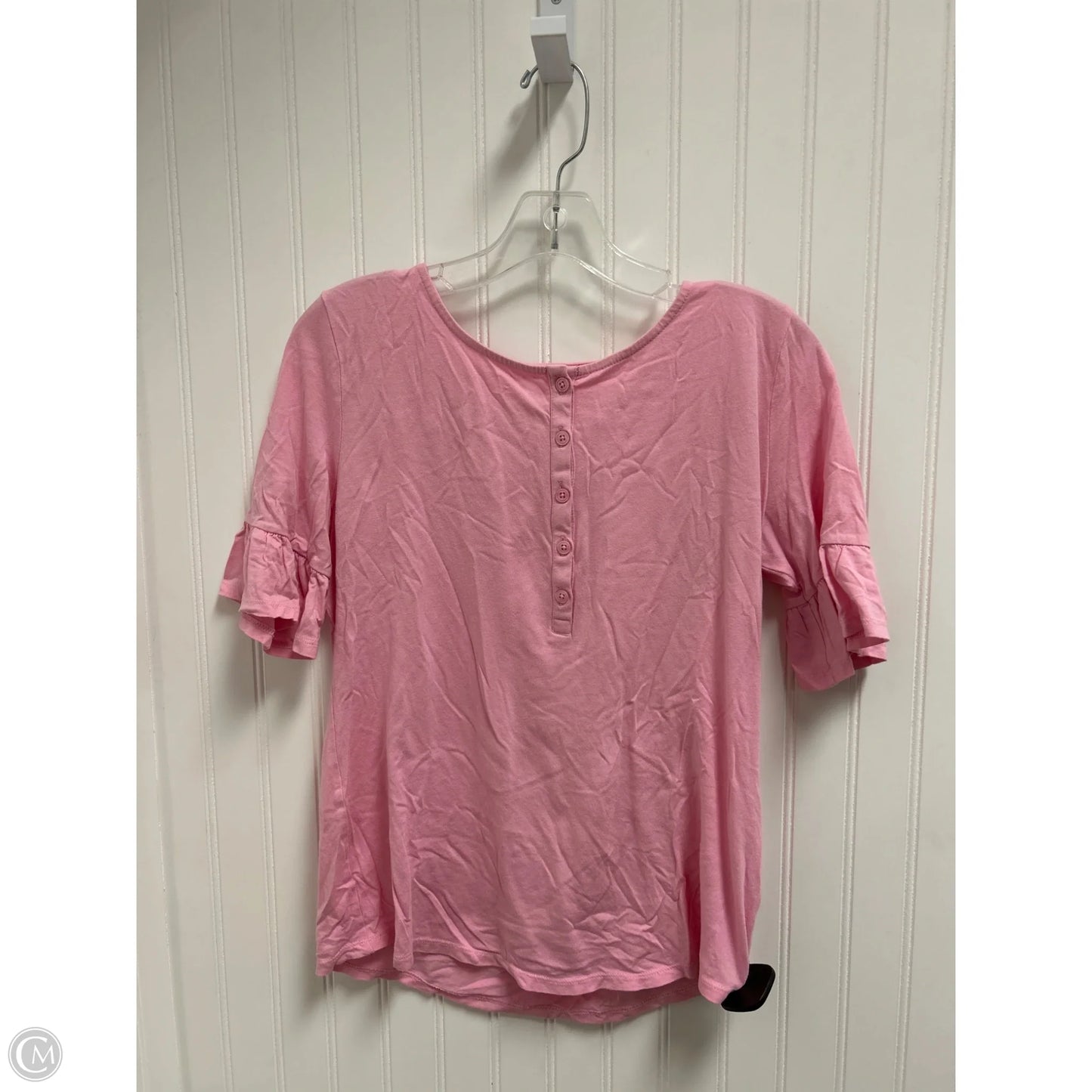 Top Short Sleeve By Talbots In Pink, Size: S