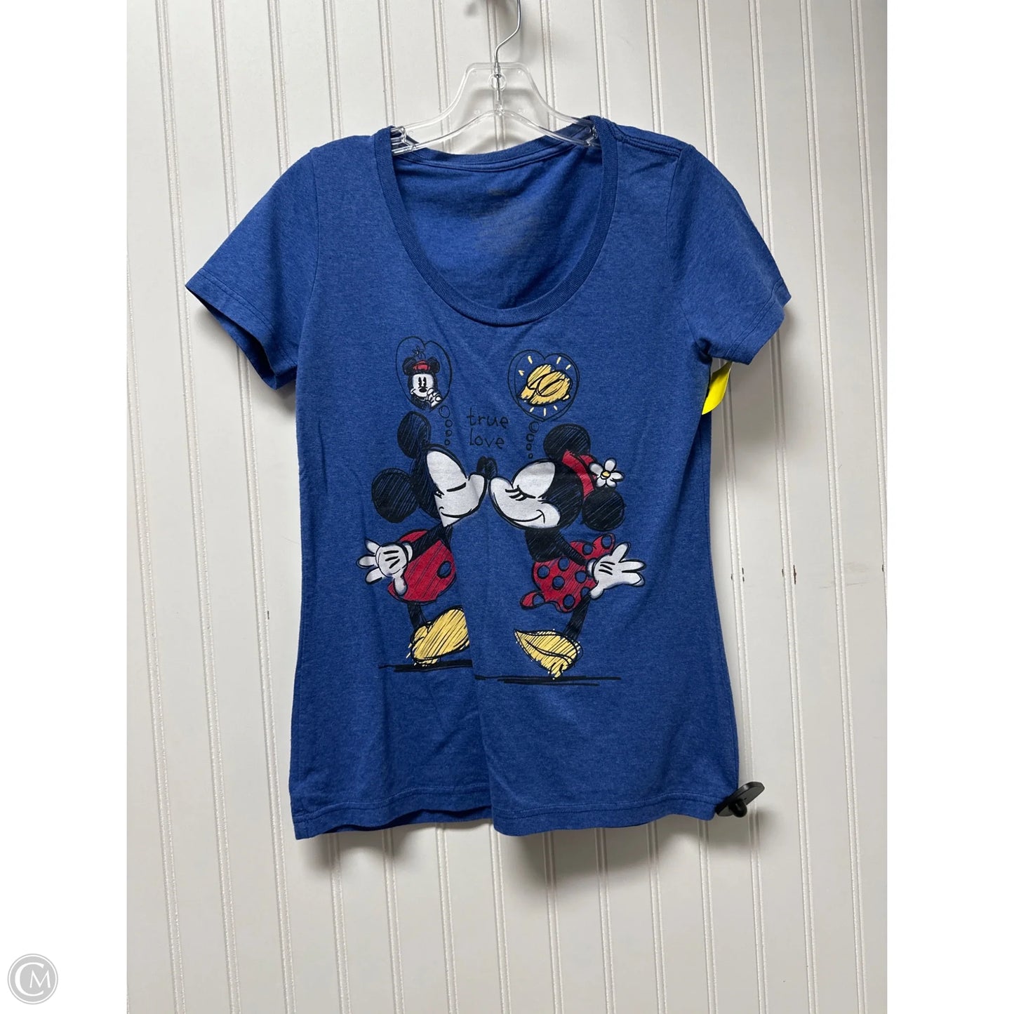 Top Short Sleeve By Disney Store In Blue, Size: M