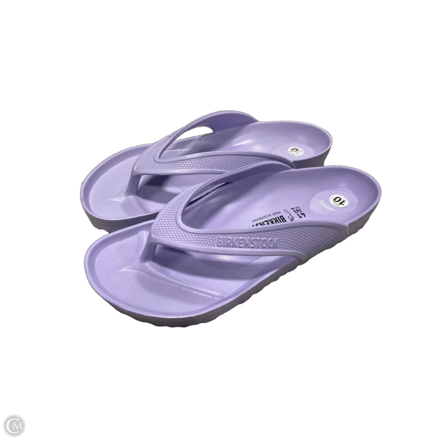 Sandals Flip Flops By Birkenstock In Purple, Size: 10