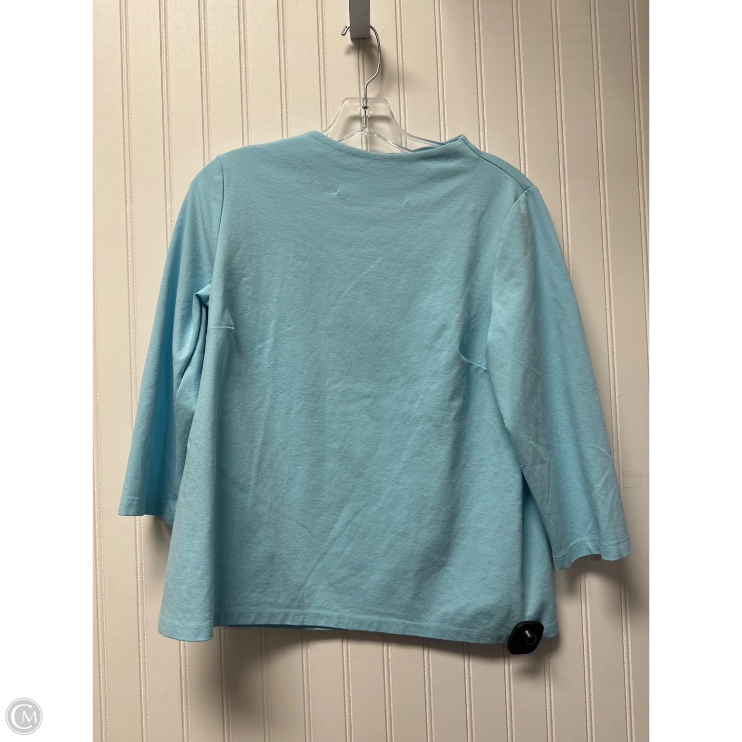 Top Long Sleeve By Talbots In Blue, Size: M