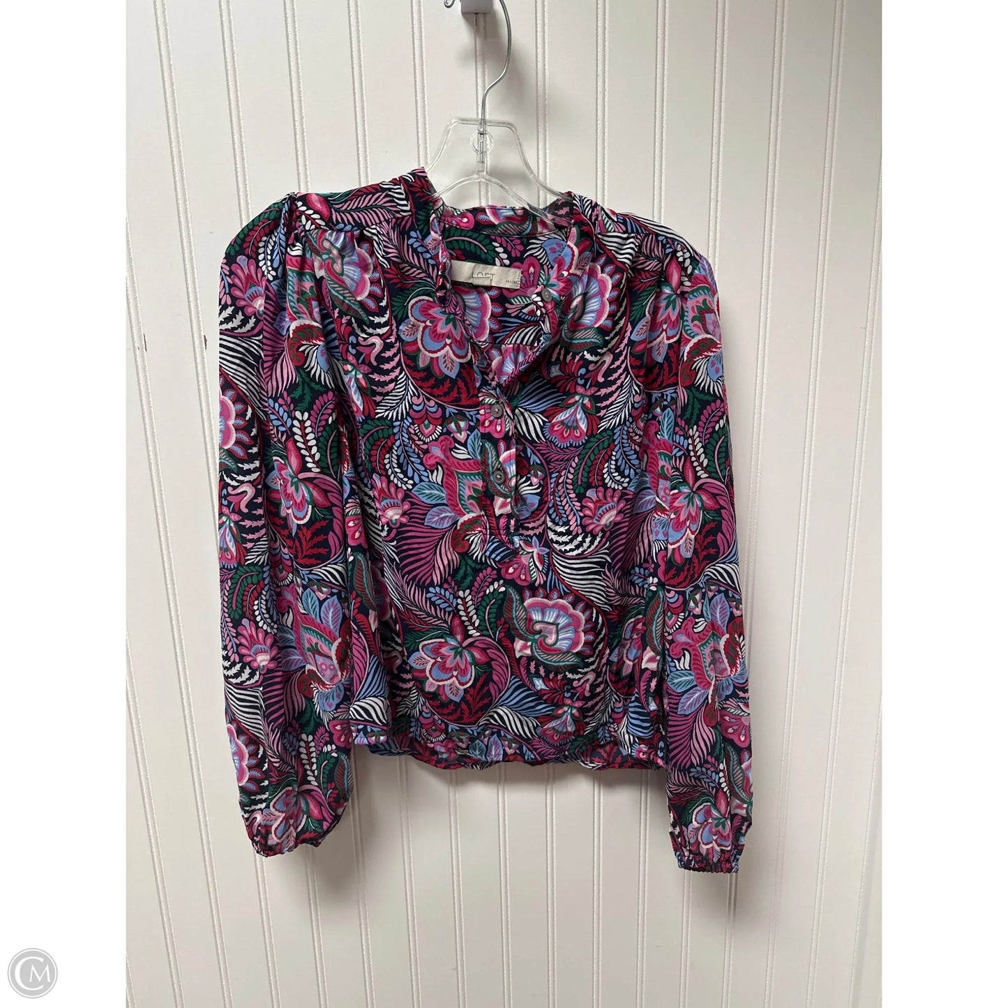 Top Long Sleeve By Loft In Purple, Size: Xsp