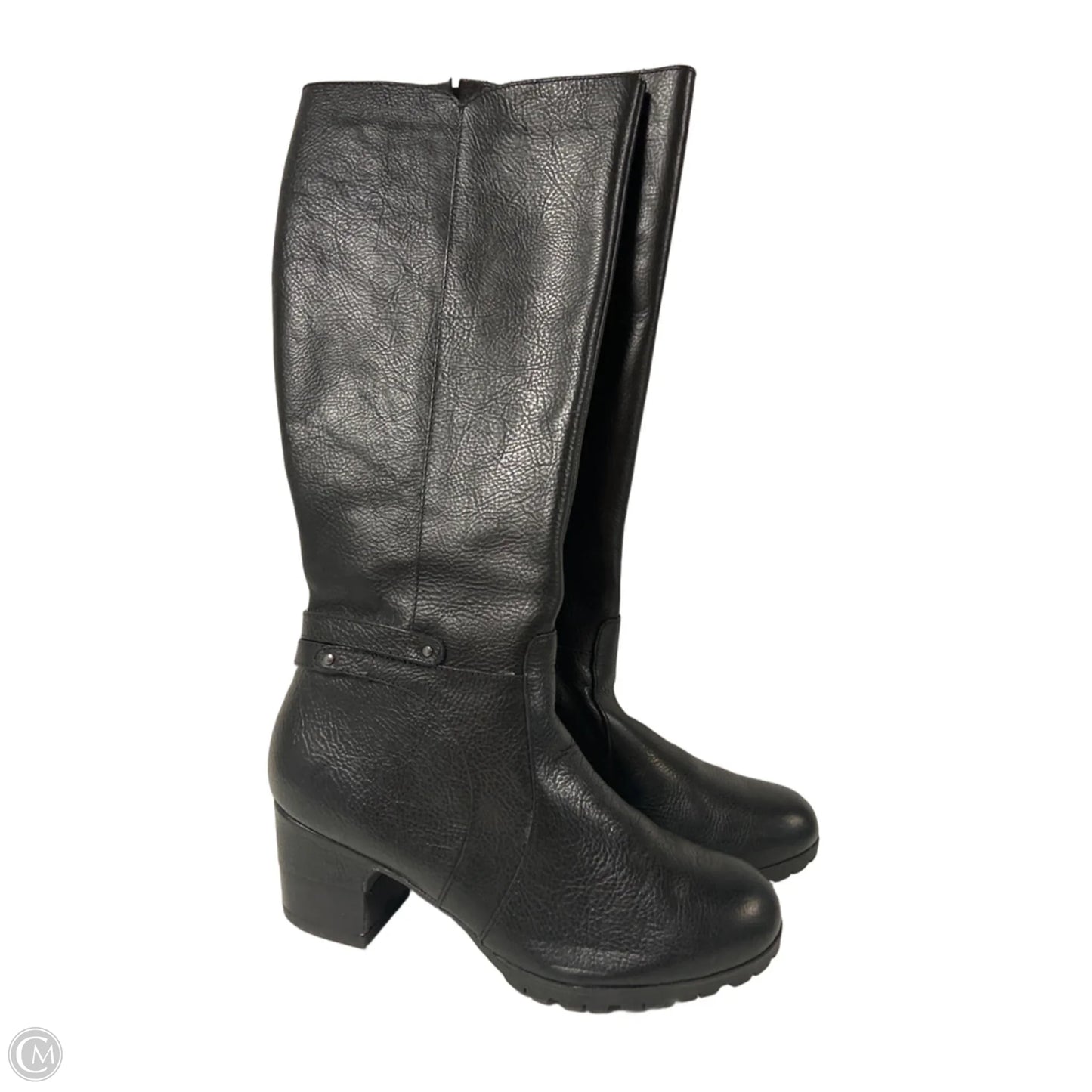 Boots Mid-calf Heels By Jambu In Black, Size: 7
