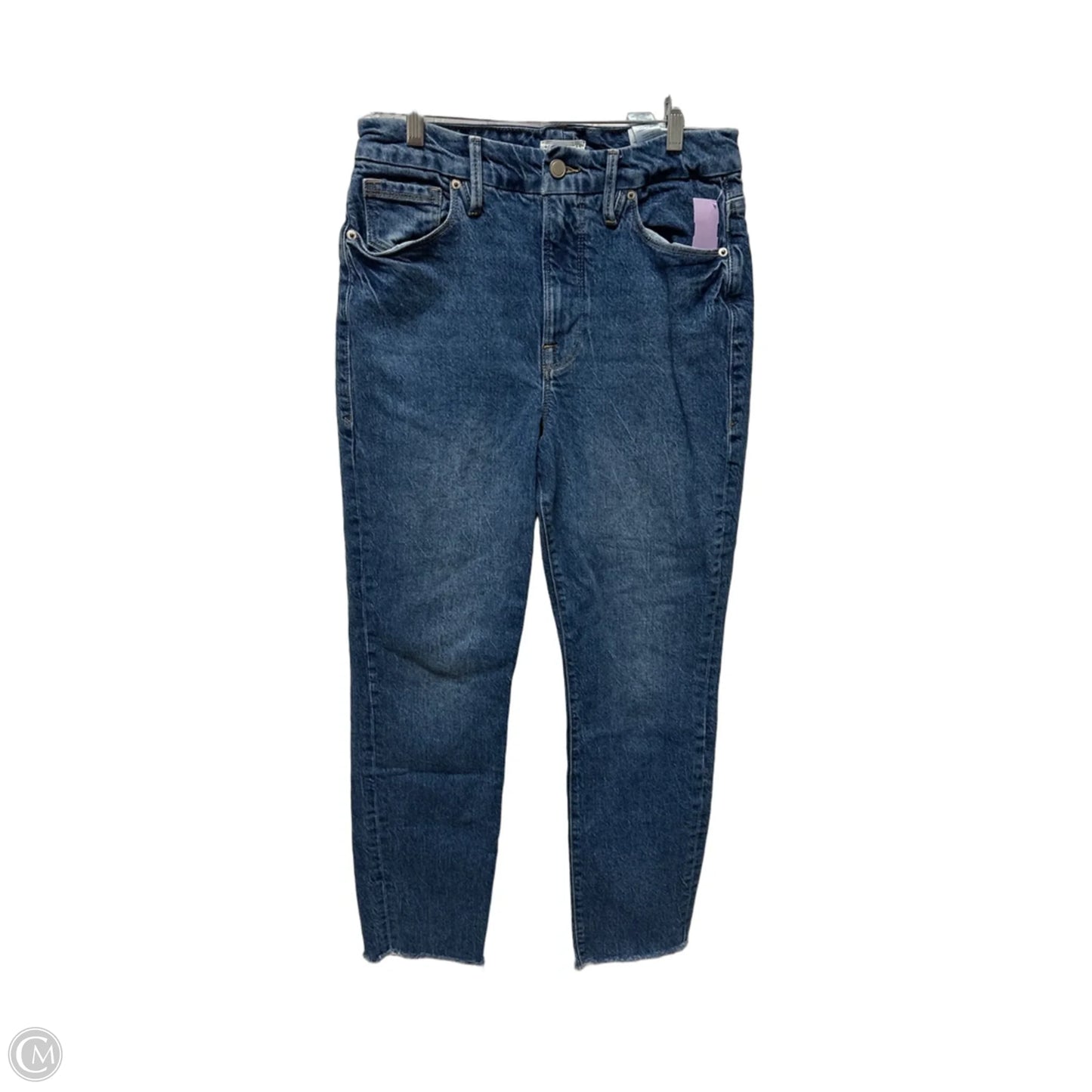 Jeans Straight By Good American In Blue Denim, Size: 8