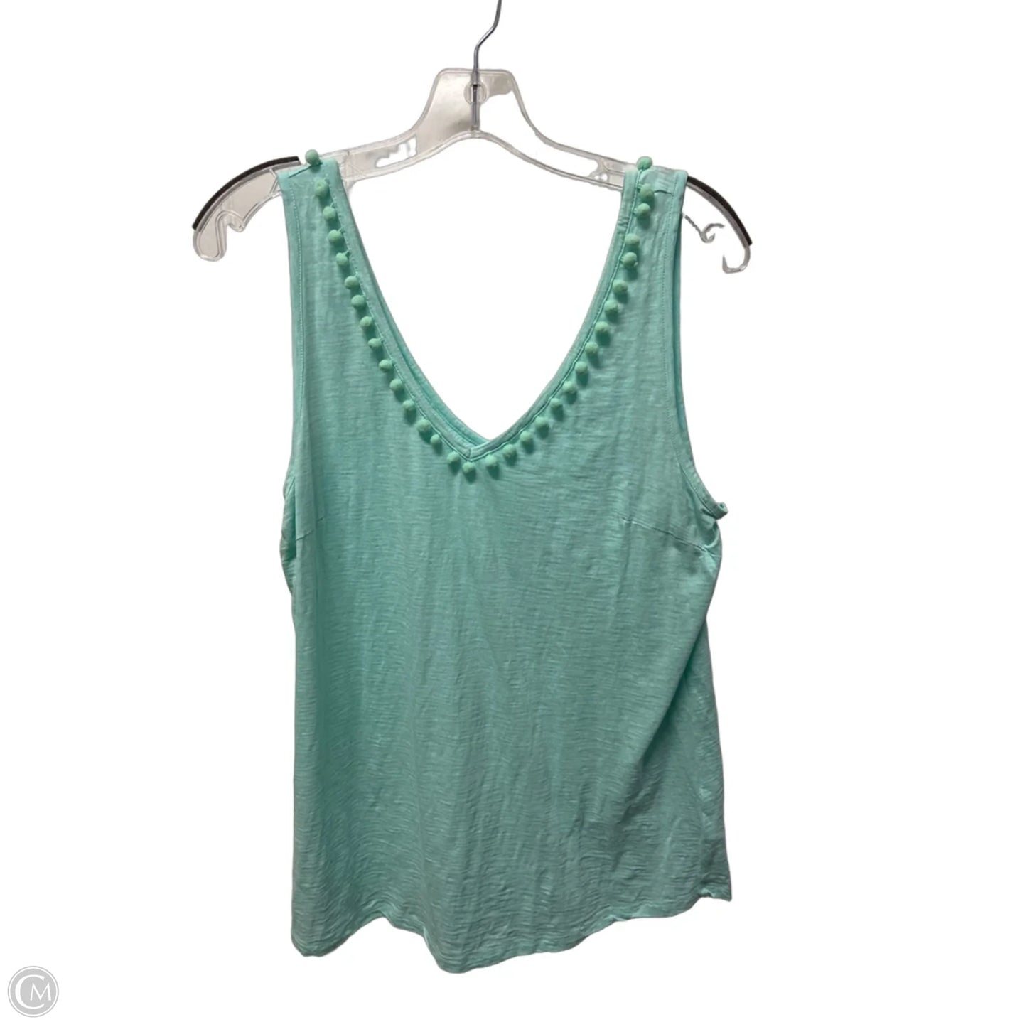Top Sleeveless Designer By Lilly Pulitzer In Teal, Size: L