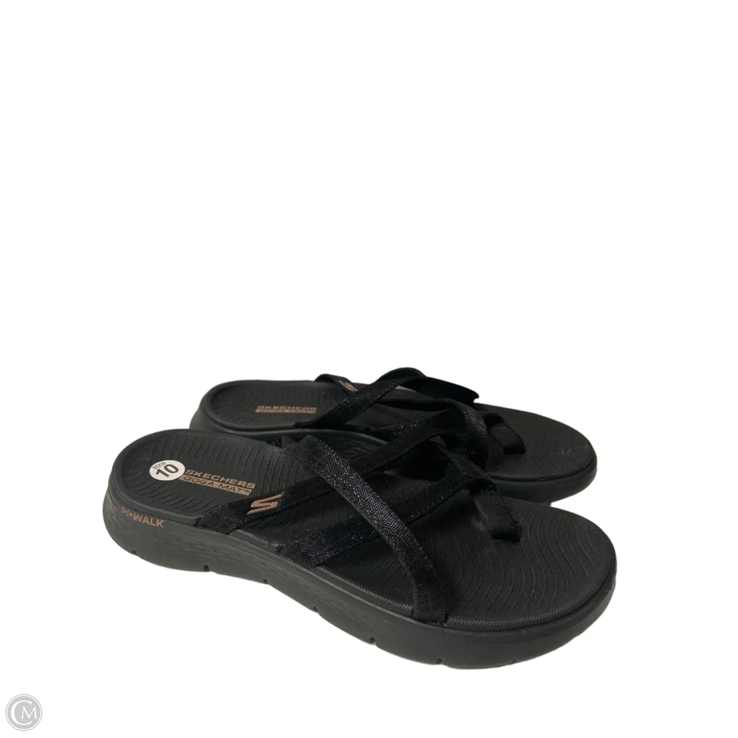 Sandals Flip Flops By Skechers In Black, Size: 10