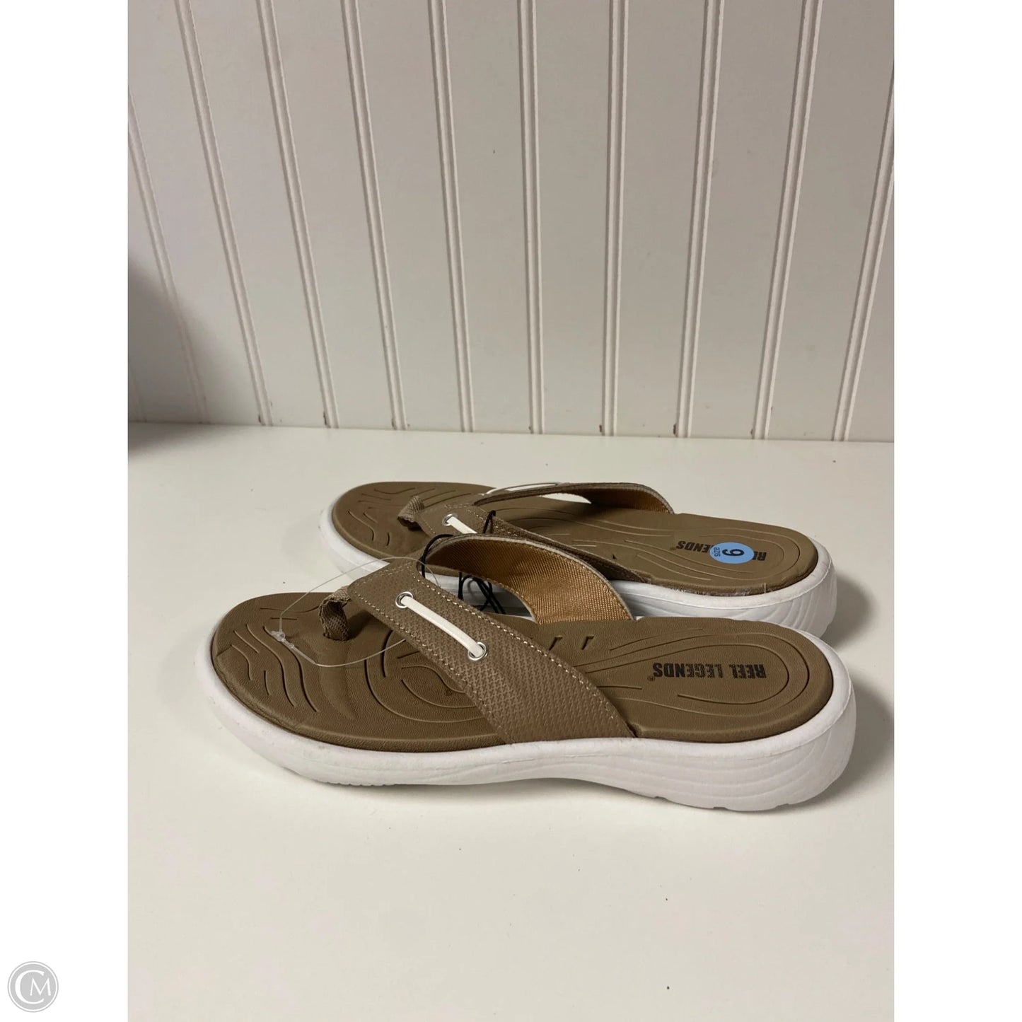 Sandals Flats By Reel Legends In Tan, Size: 6