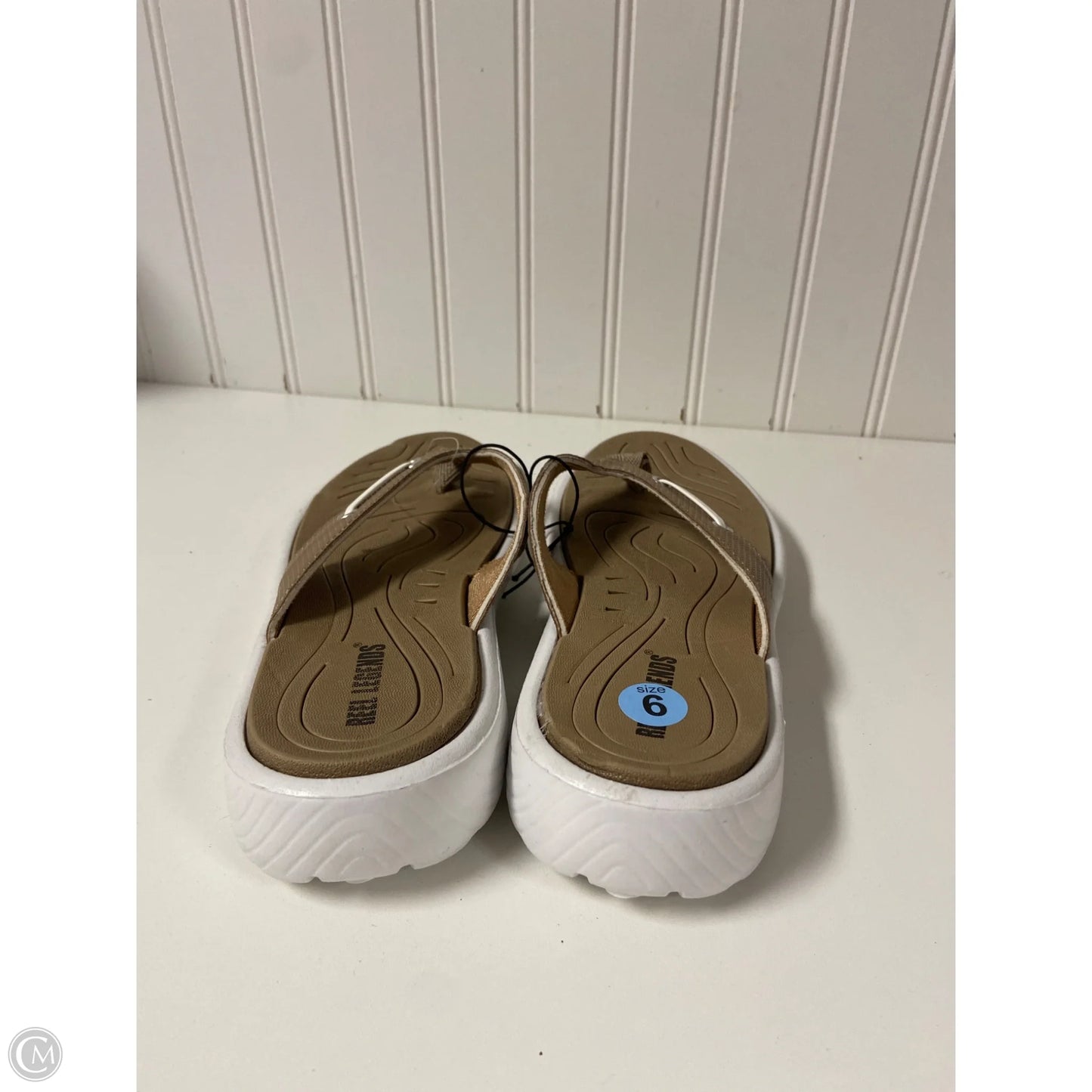 Sandals Flats By Reel Legends In Tan, Size: 6