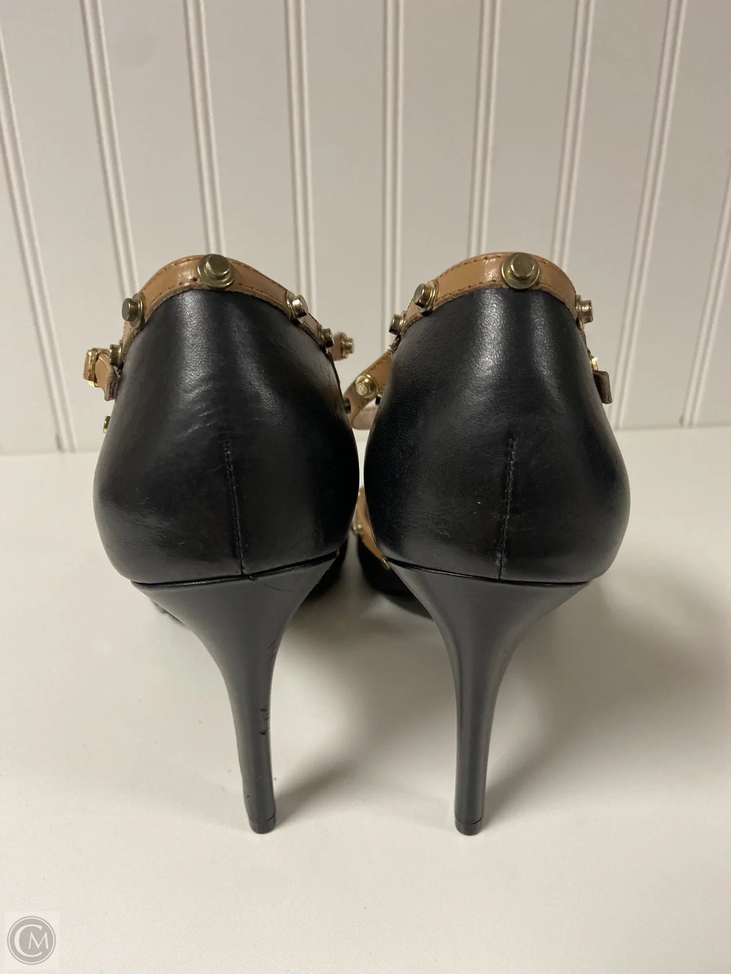 Shoes Heels Stiletto By Cmc In Black & Brown, Size: 10