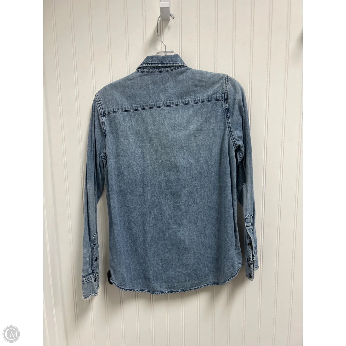 Top Long Sleeve By Lucky Brand In Blue Denim, Size: Sp