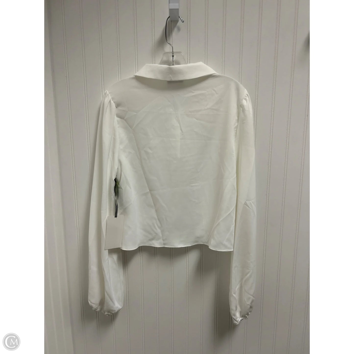 Top Long Sleeve By Cmc In White, Size: M