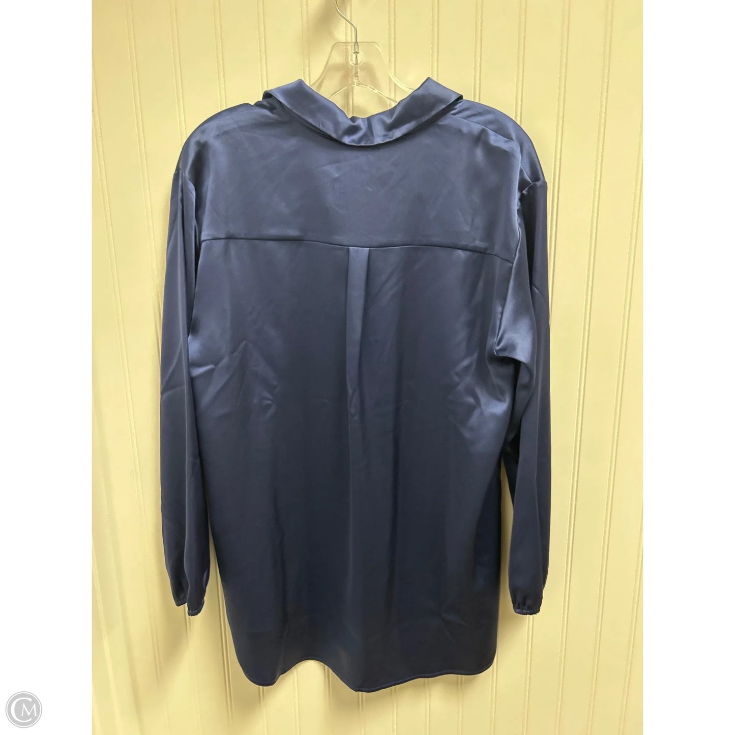 Top Long Sleeve By Pleione In Blue, Size: S