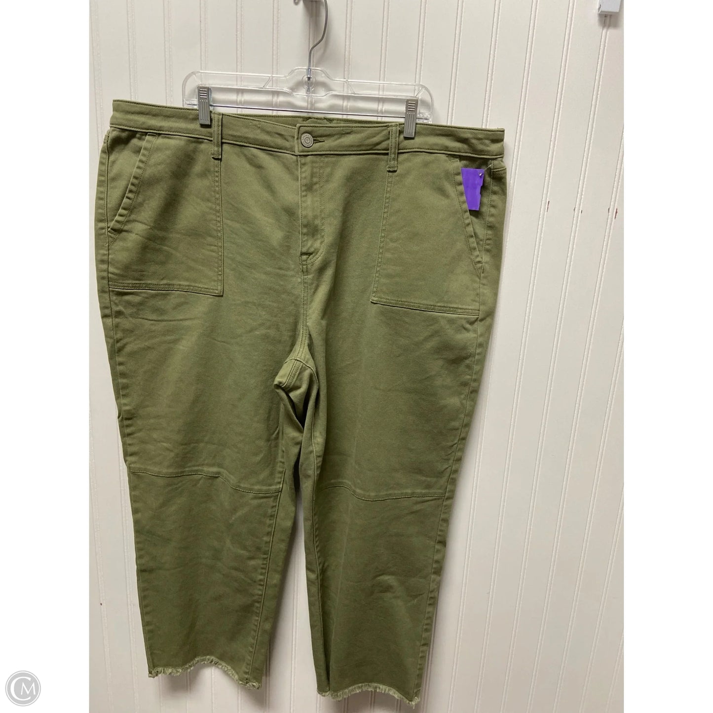 Jeans Straight By Sonoma In Green Denim, Size: 20