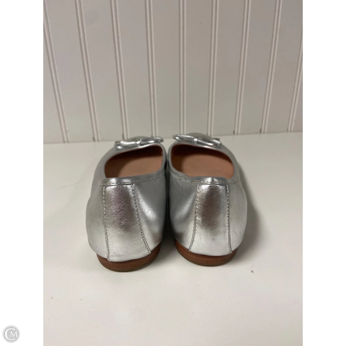 Shoes Designer By Kate Spade In Silver, Size: 6.5