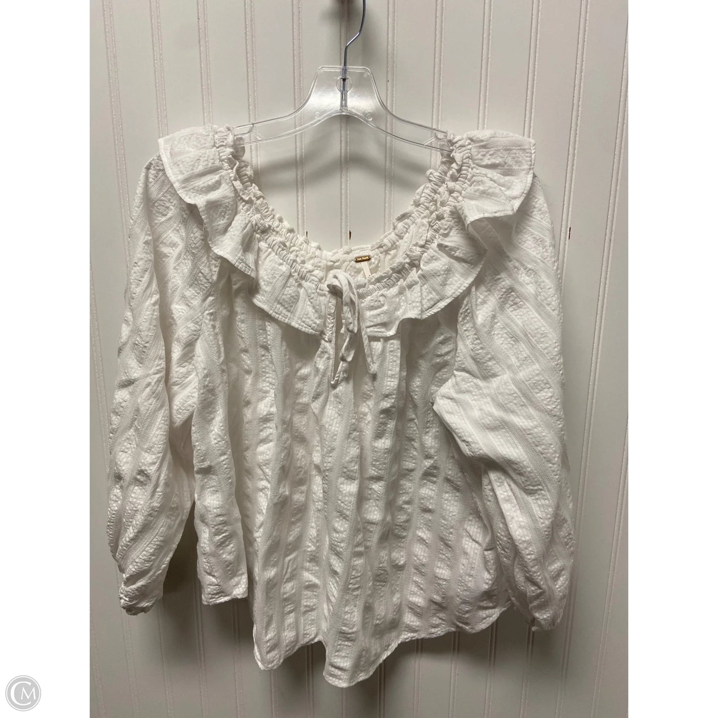 Top Long Sleeve By Free People In White, Size: M
