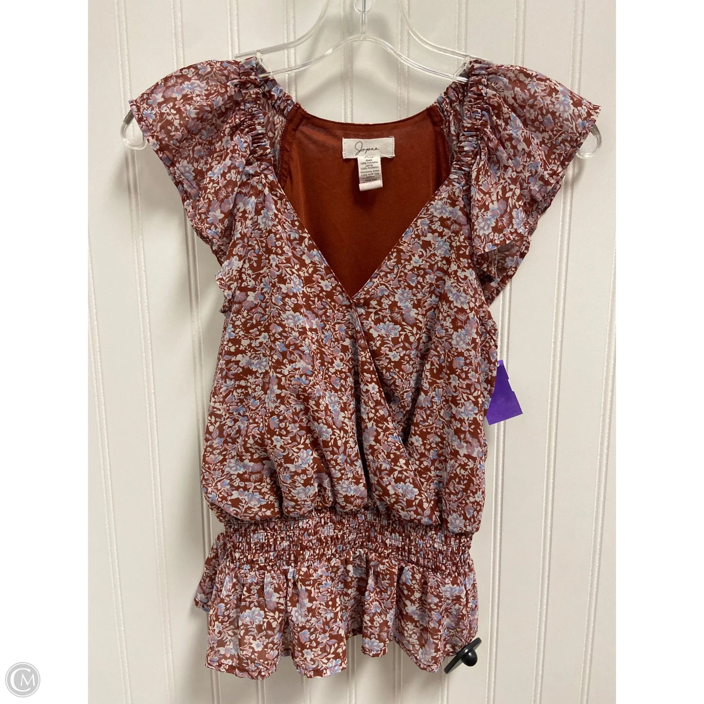 Top Sleeveless By Japna In Orange, Size: Xs