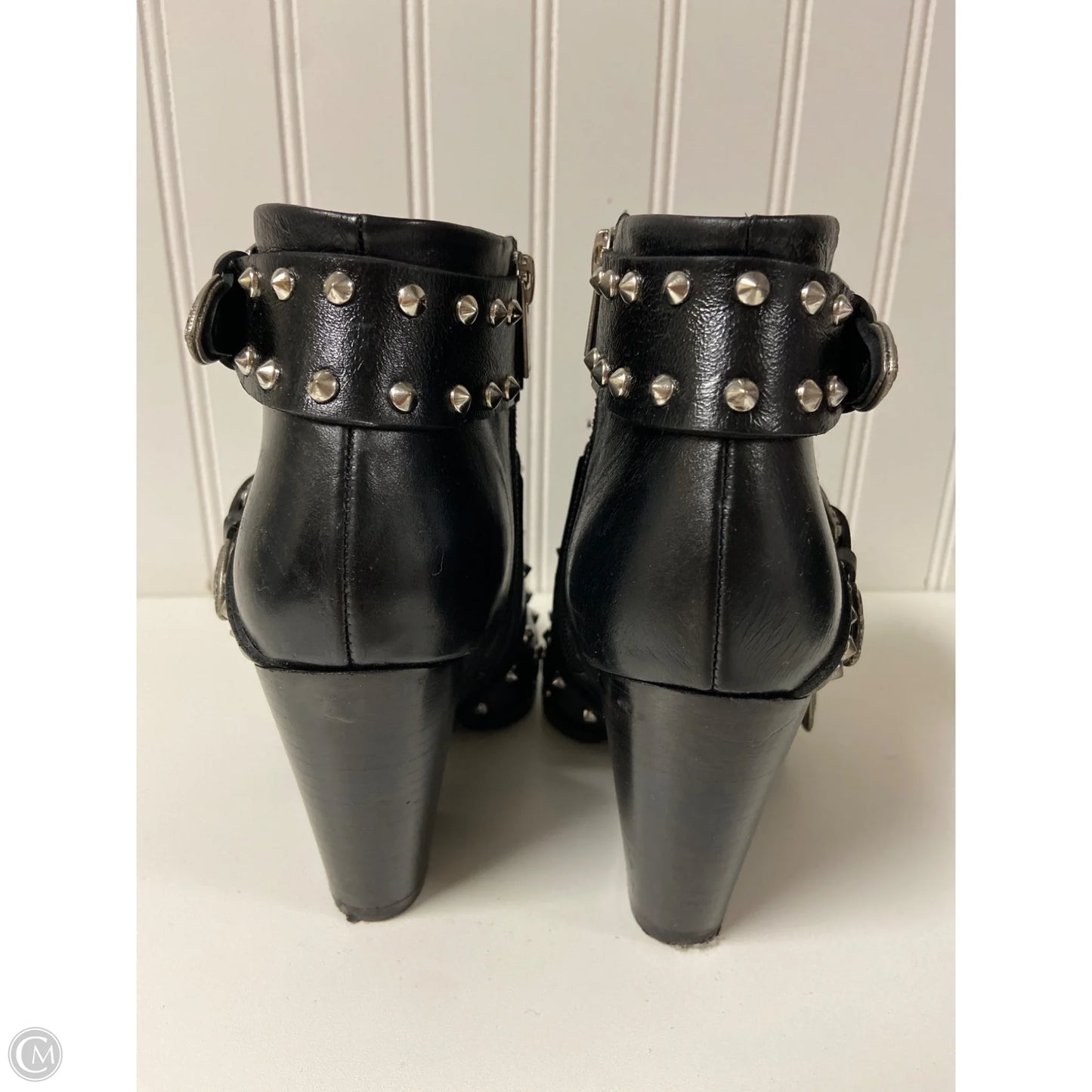 Boots Ankle Heels By Cma In Black, Size: 6