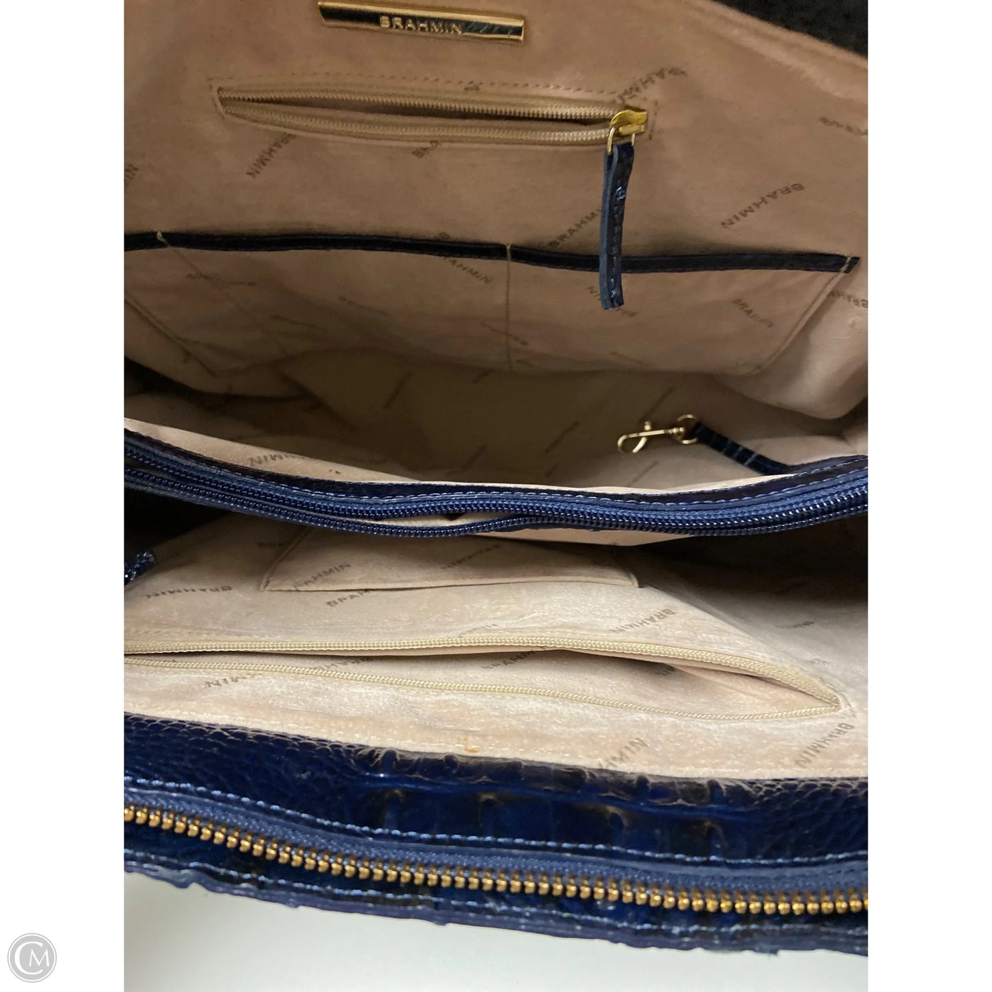 Handbag Designer By Brahmin, Size: Large