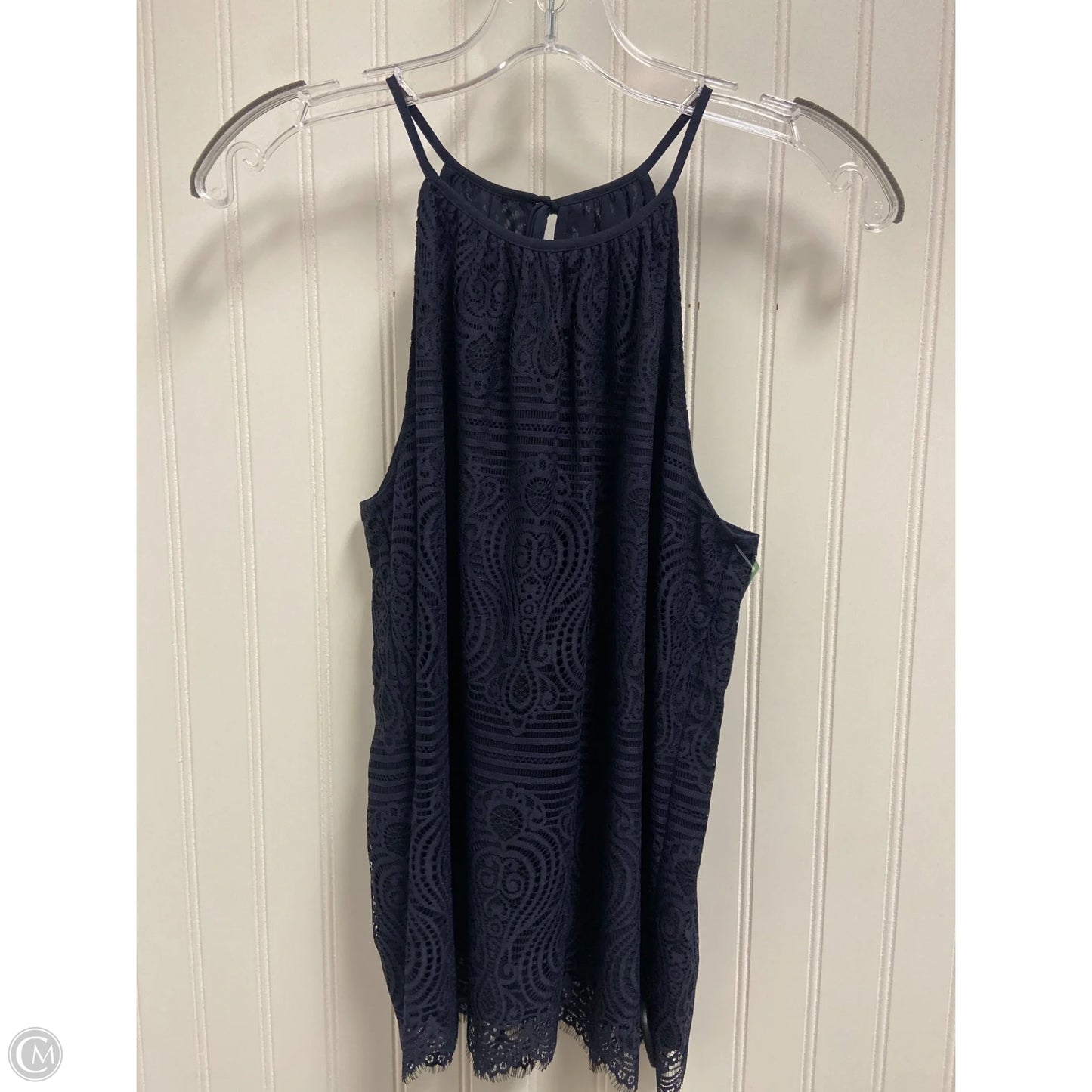 Top Sleeveless By Loft In Navy, Size: Xs
