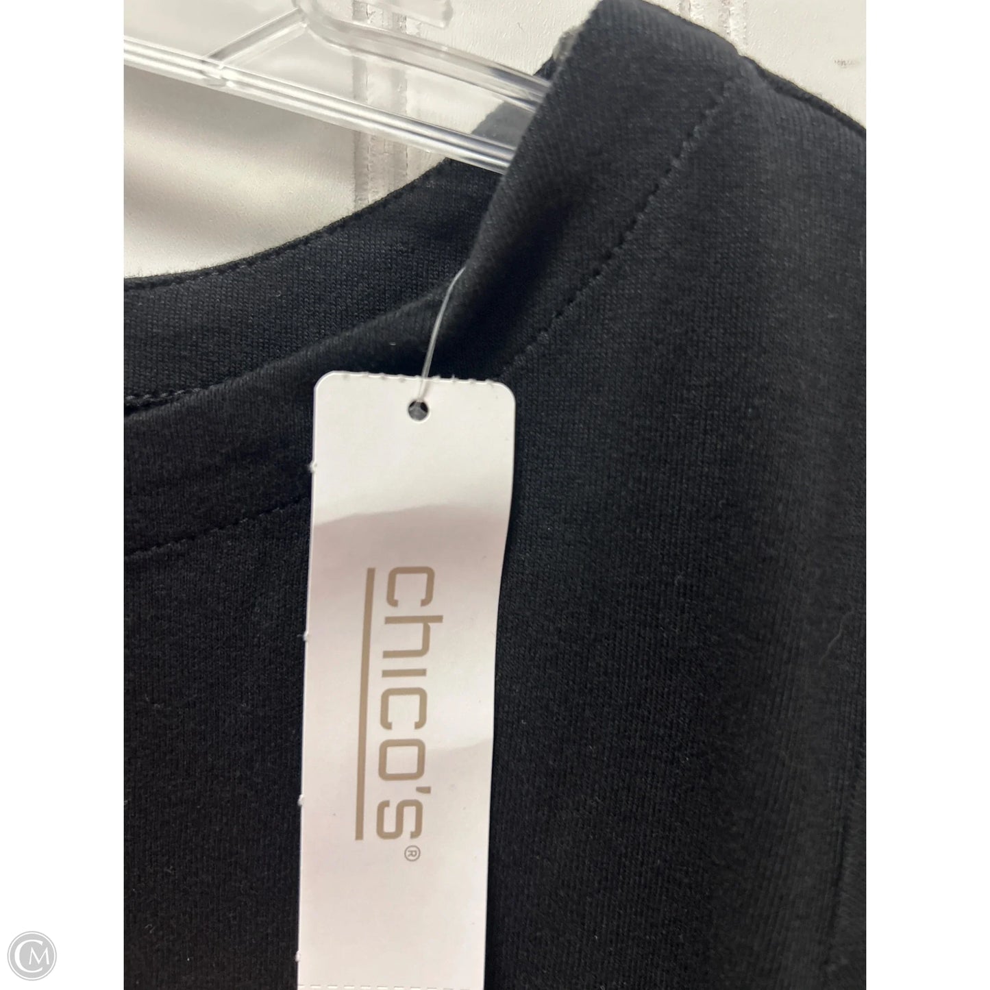 Top Long Sleeve Basic By Chicos In Black, Size: L