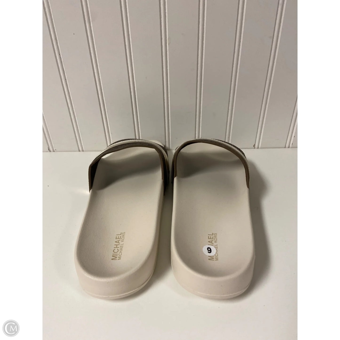 Sandals Flats By Michael By Michael Kors In Cream, Size: 9