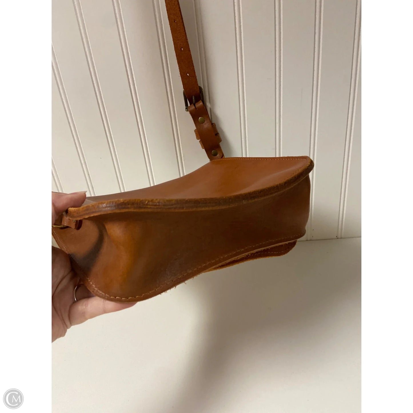 Crossbody Leather By Cma, Size: Medium