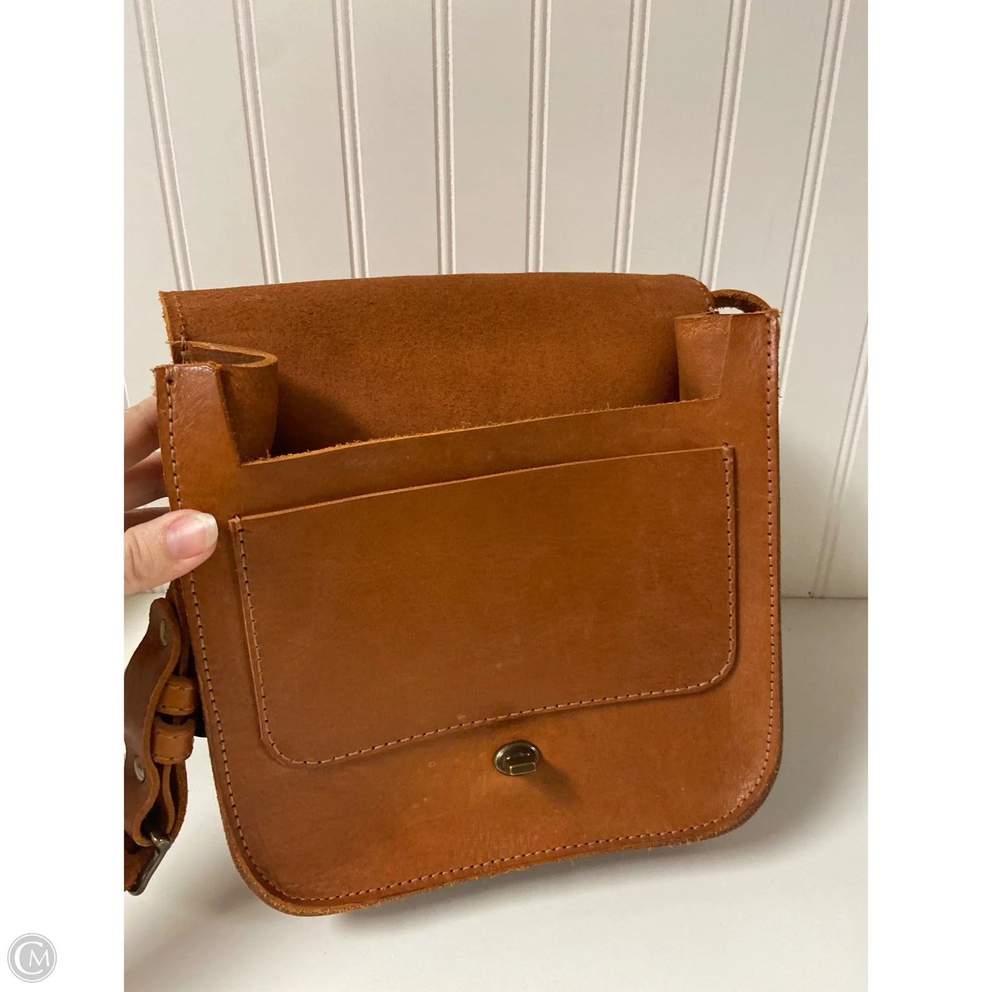 Crossbody Leather By Cma, Size: Medium