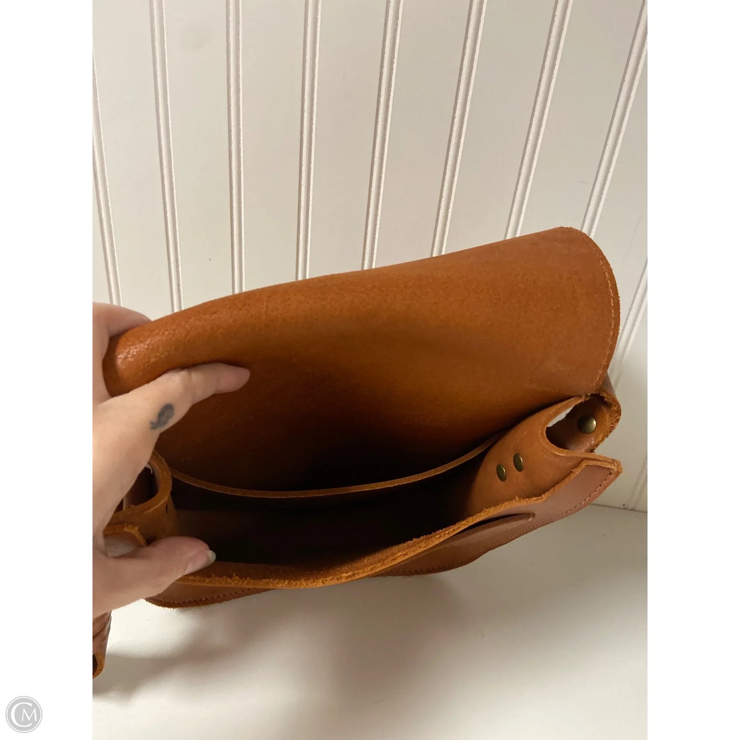 Crossbody Leather By Cma, Size: Medium