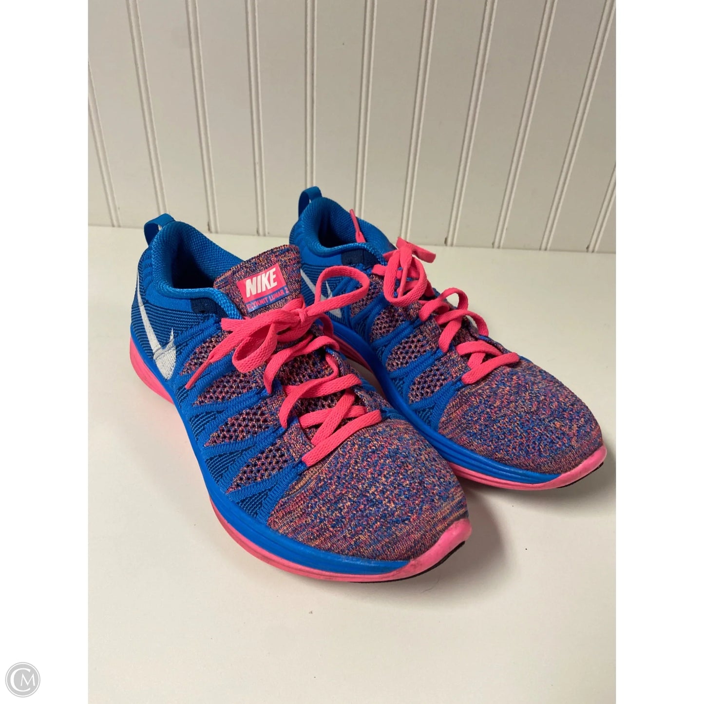 Shoes Athletic By Nike In Blue & Pink, Size: 8.5