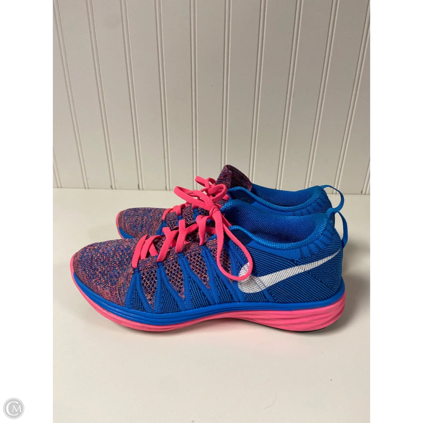 Shoes Athletic By Nike In Blue & Pink, Size: 8.5