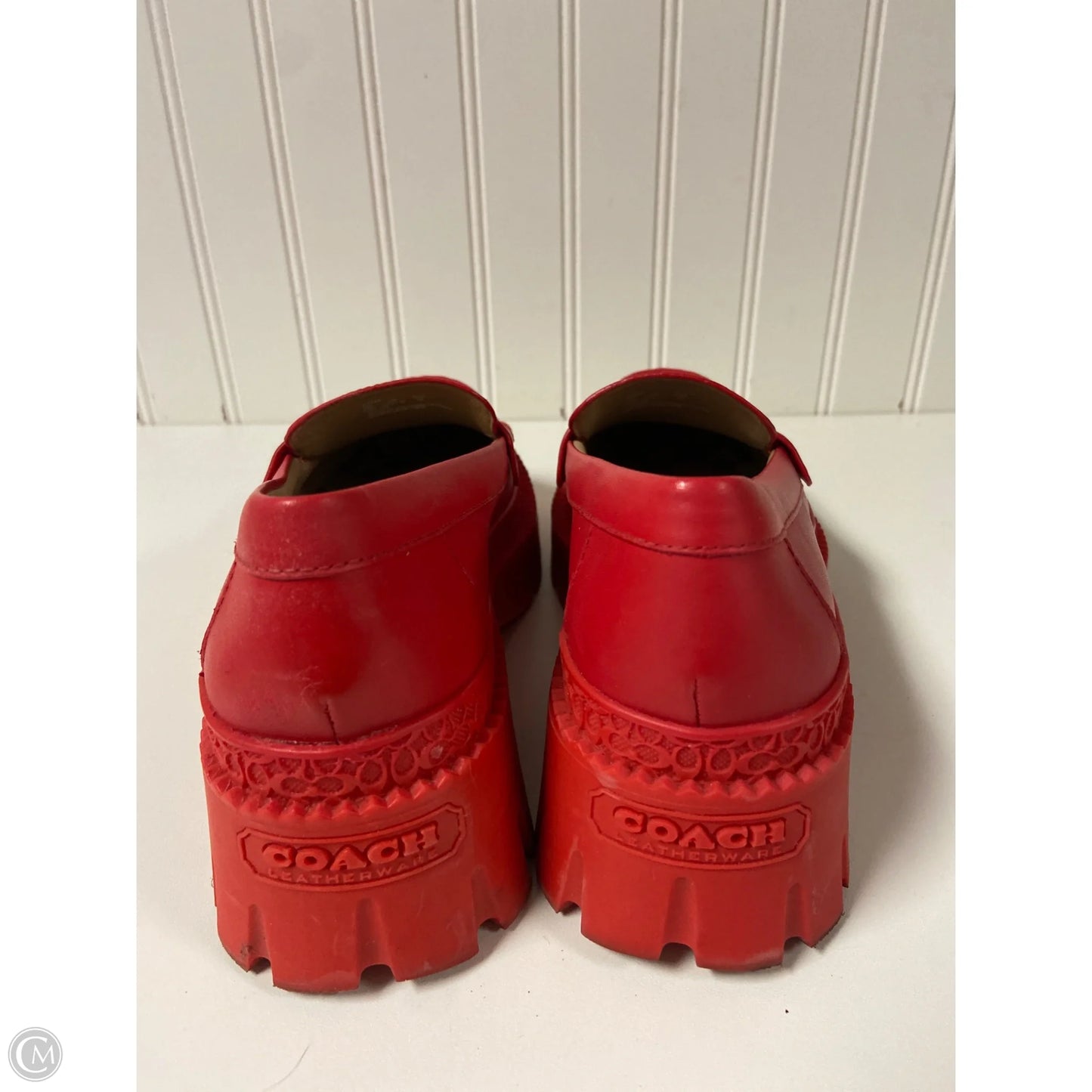 Shoes Designer By Coach In Red, Size: 5.5