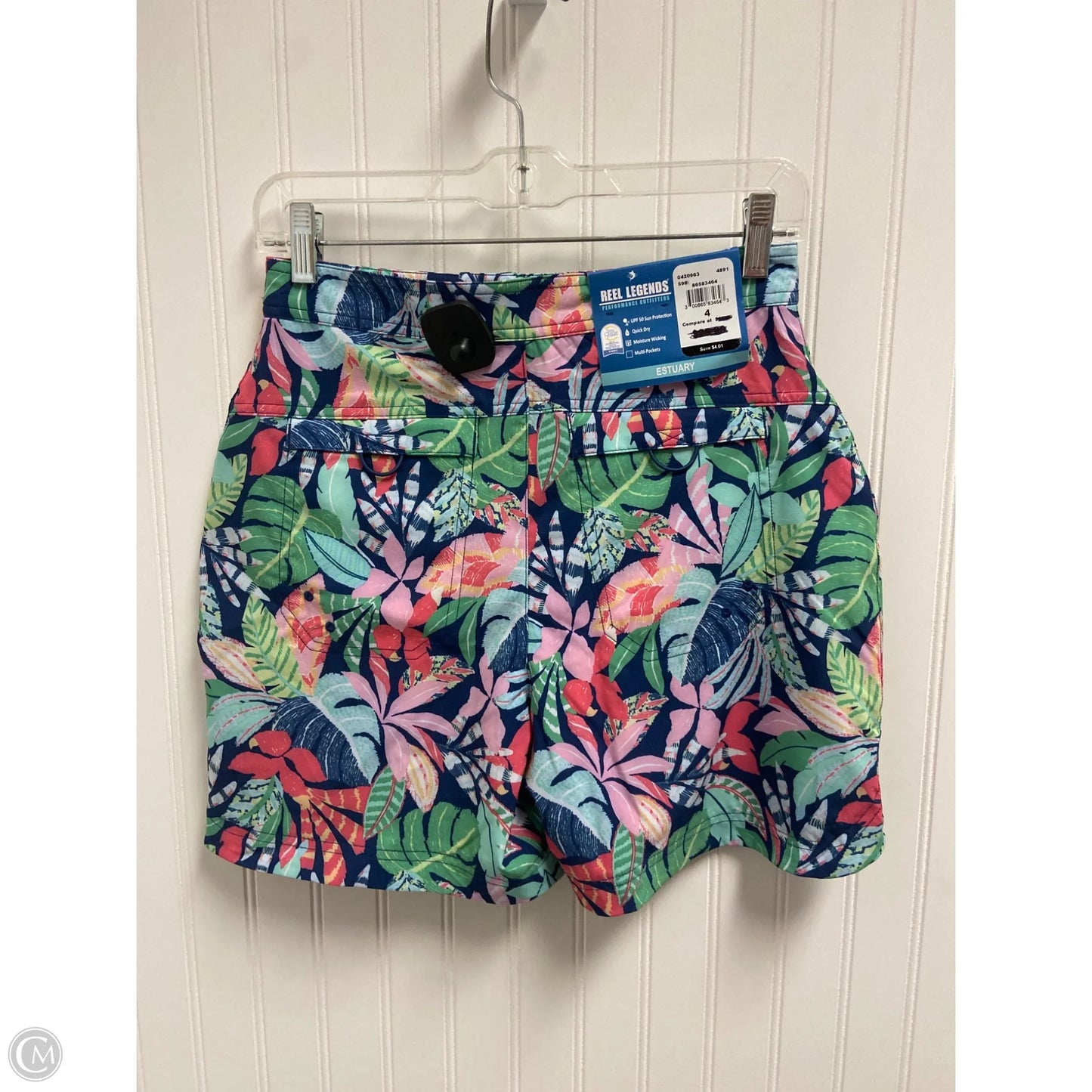 Athletic Shorts By Reel Legends In Floral Print, Size: 4