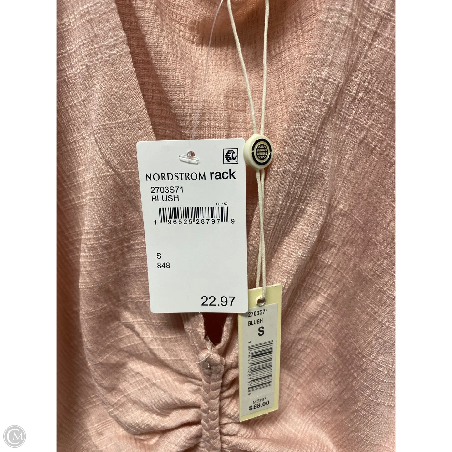 Top Short Sleeve By Max Studio In Pink, Size: S