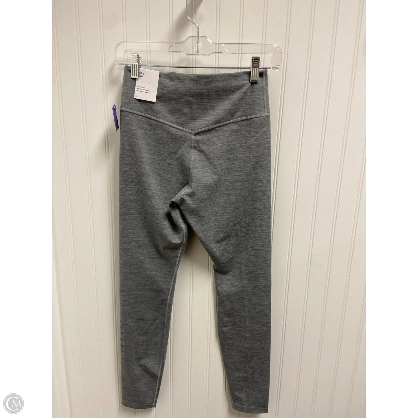 Athletic Leggings By Nike In Grey, Size: Sp