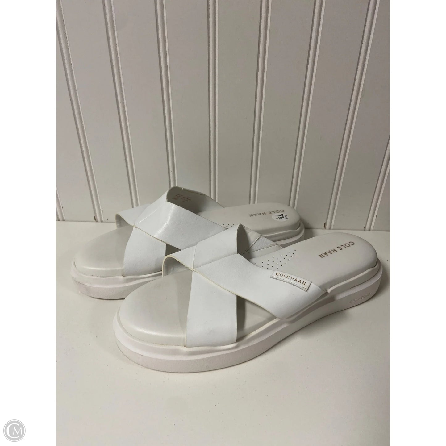 Sandals Flats By Cole-haan In White, Size: 7.5