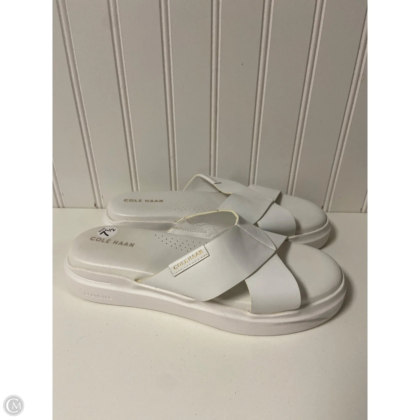 Sandals Flats By Cole-haan In White, Size: 7.5
