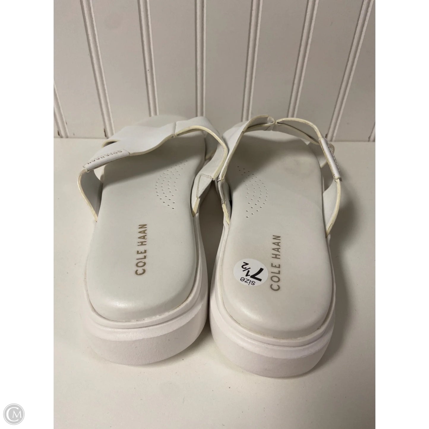 Sandals Flats By Cole-haan In White, Size: 7.5