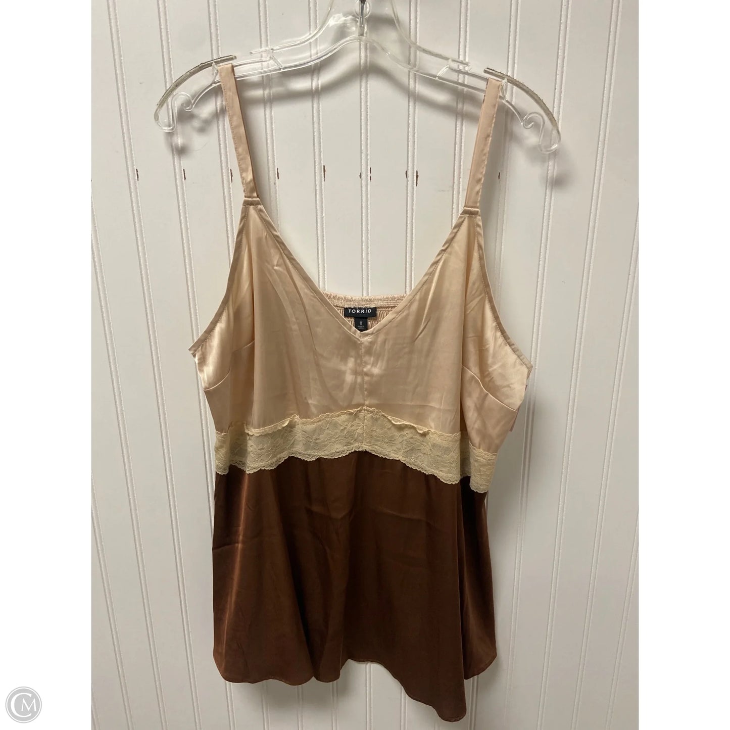 Top Sleeveless By Torrid In Brown, Size: L