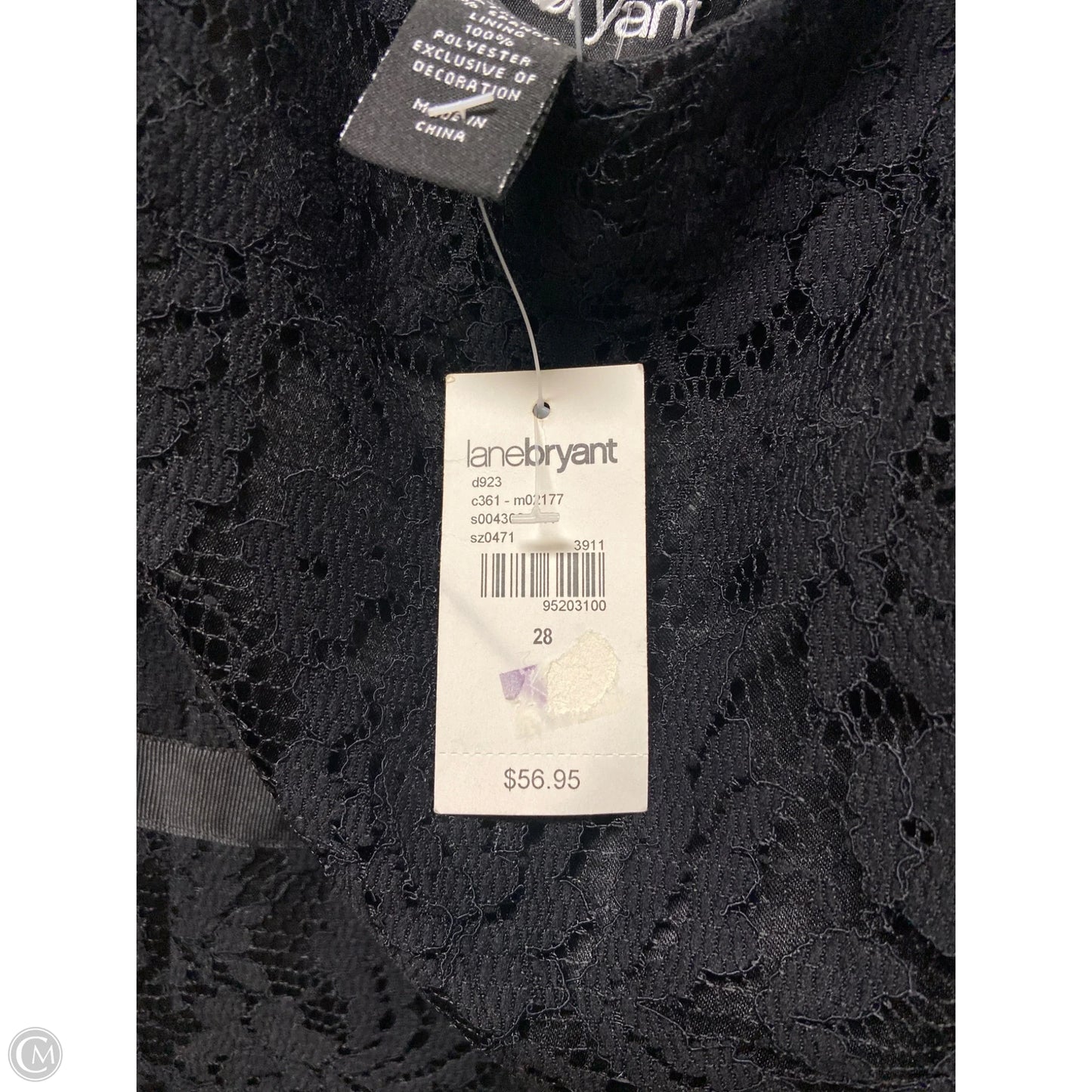 Top Sleeveless By Lane Bryant In Black, Size: 4x