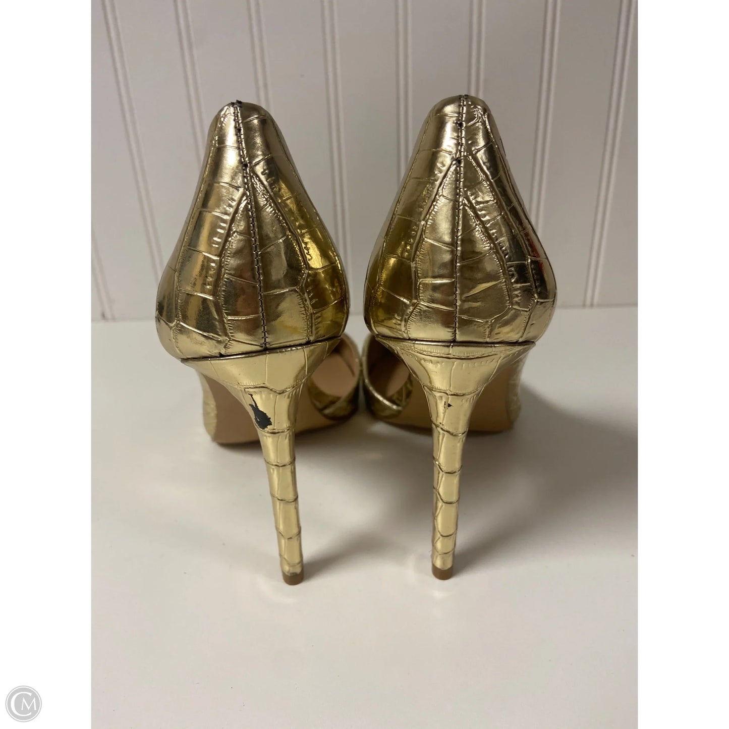 Shoes Heels Stiletto By Inc In Gold, Size: 9