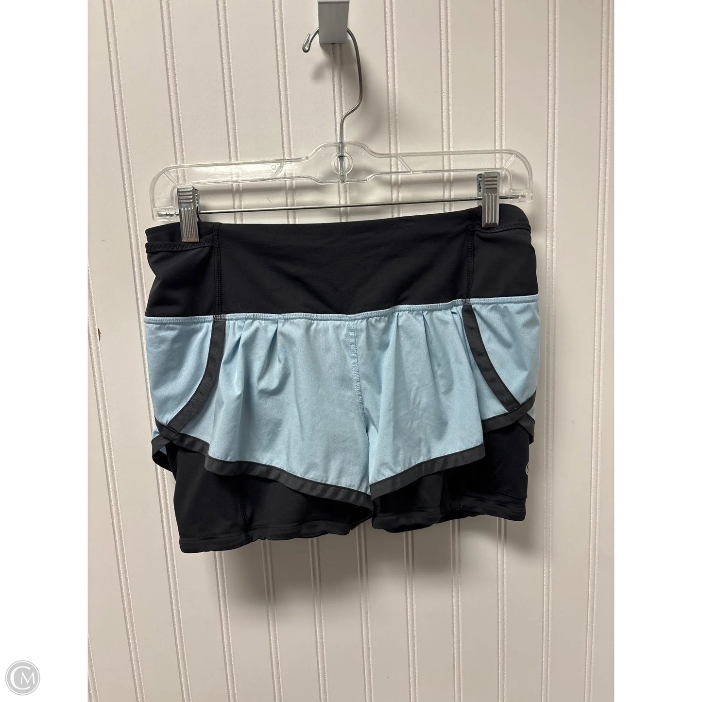 Athletic Shorts By Lululemon In Blue & Grey, Size: S