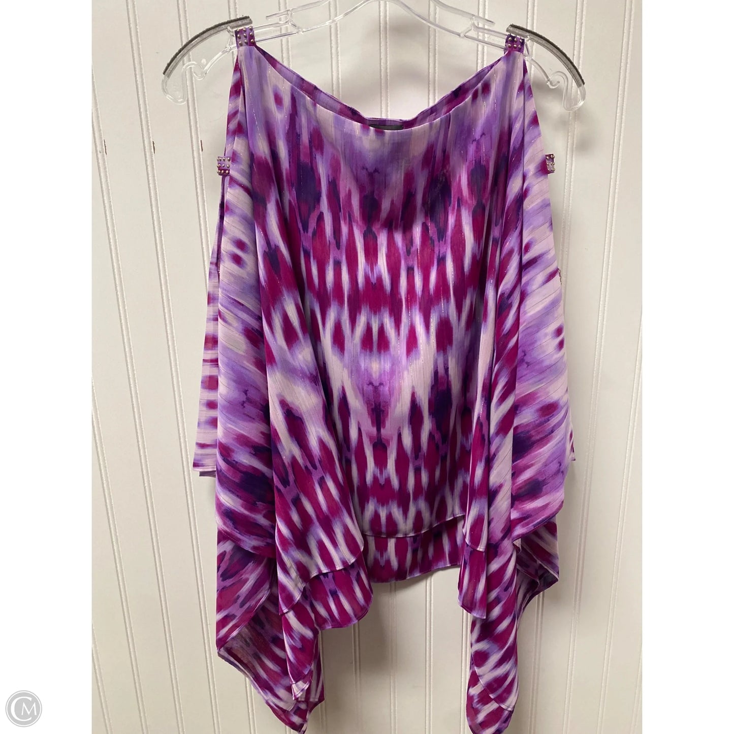 Top Short Sleeve By Chicos In Purple, Size: M