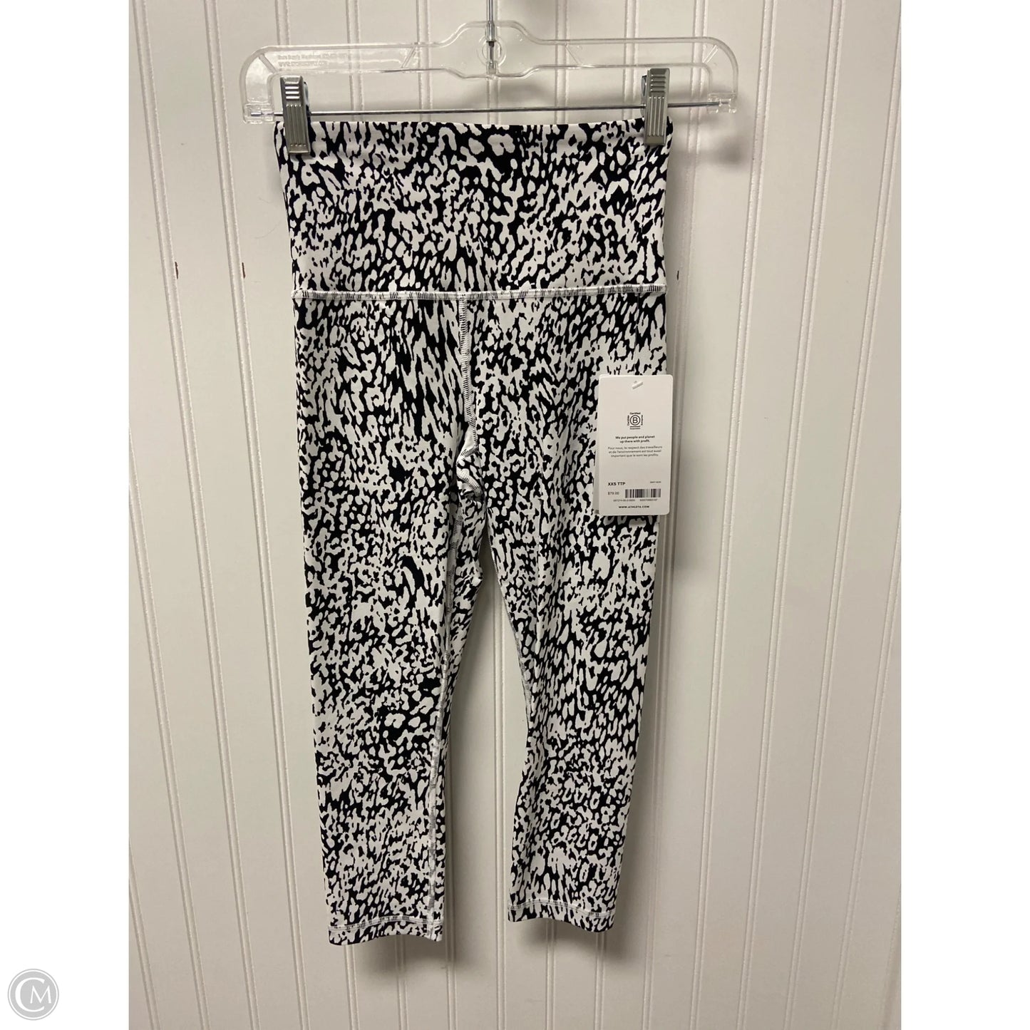 Athletic Leggings Capris By Athleta In Black & White, Size: Xxs