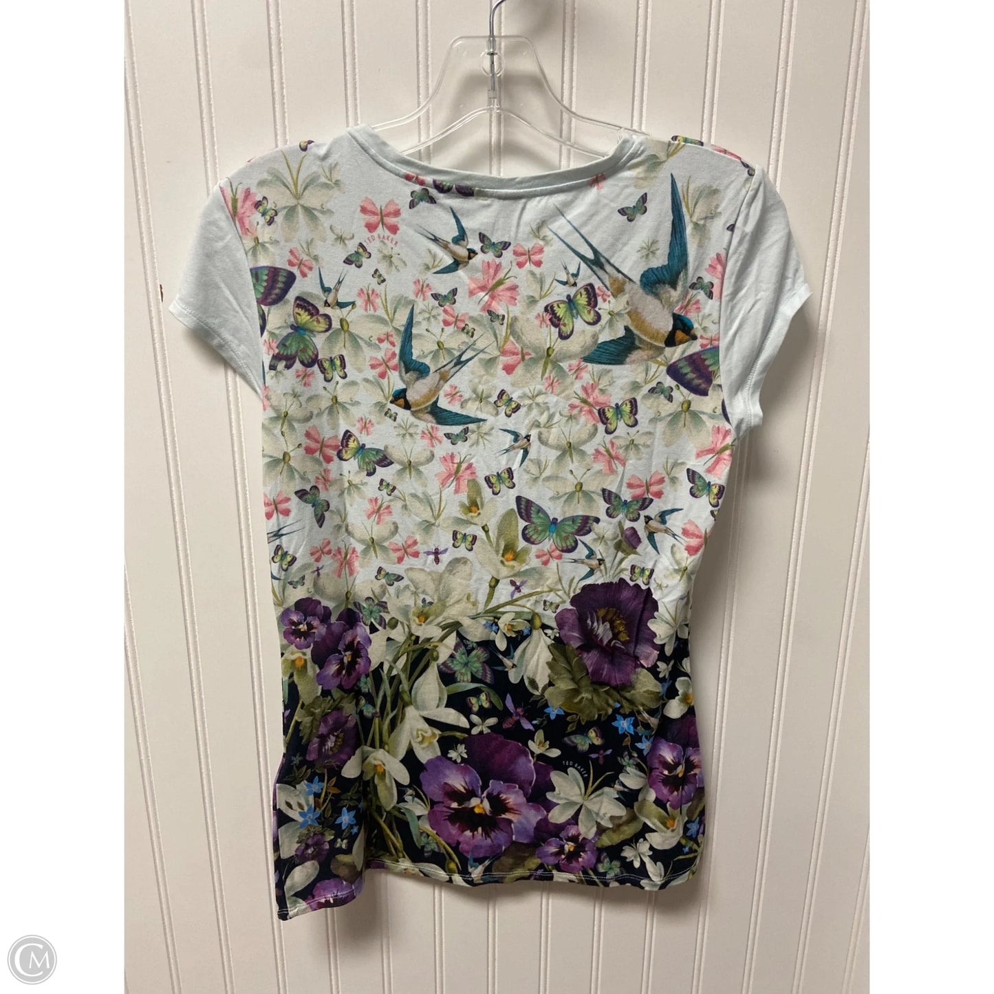 Top Short Sleeve Basic By Ted Baker In Blue, Size: S