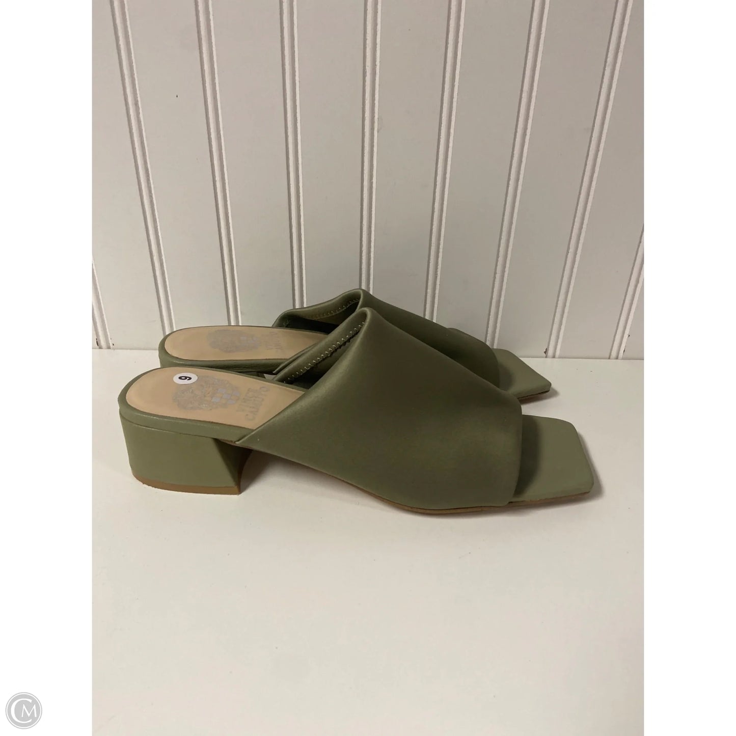 Sandals Heels Block By Vince Camuto In Green, Size: 9