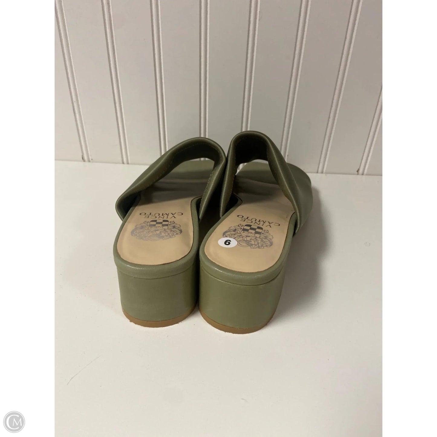 Sandals Heels Block By Vince Camuto In Green, Size: 9